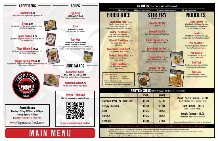 Menu (Front)